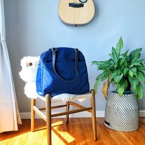 Lo & Sons O.G. Navy/Gold/Lavender Overnight Bag